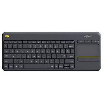 Logitech Wireless Touch Keyboard K400 Plus - Keyboard - wireless - 2.4 GHz - Nordic - black