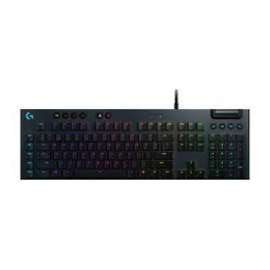 Logitech Gaming G815 - Keyboard - backlit - USB - AZERTY - French - key switch: GL Tactile - black
