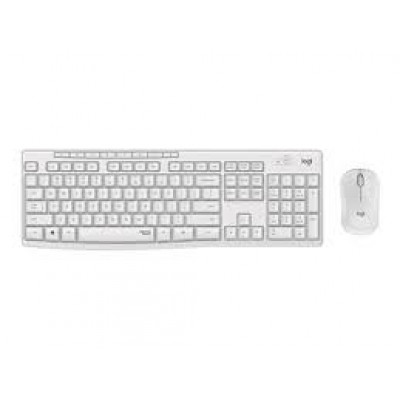 Logitech MK295 Silent - Keyboard and mouse set - wireless - 2.4 GHz - US International - off white