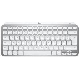 Logitech MX Keys Mini - Keyboard - backlit - Bluetooth - QWERTY - US - pale grey