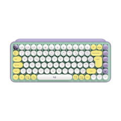 Logitech POP Keys - Keyboard - wireless - Bluetooth LE, Bluetooth 5.1 - QWERTY - US International - key switch: Brown Tactile - daydream