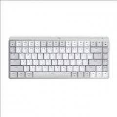 Logitech Master Series MX Mechanical Mini for Mac - Keyboard - backlit - wireless - Bluetooth LE - QWERTY - US International - key switch: Tactile Quiet - pale grey