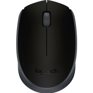 Logitech M171 Mouse - Radio Frequency - USB 2.0 - Optical - Black - Wireless - 1000 dpi - Scroll Wheel