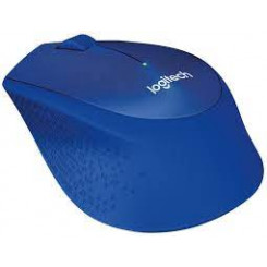 Logitech M330 SILENT PLUS - Mouse - 3 buttons - wireless - 2.4 GHz - USB wireless receiver - blue