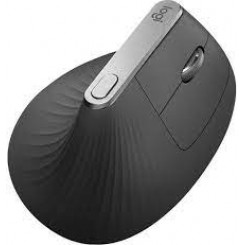 Logitech MX Vertical - Mouse - ergonomic - optical - 6 buttons - wireless, wired - Bluetooth, 2.4 GHz - USB wireless receiver - graphite