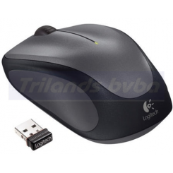 Logitech M235 Wireless Optical Mouse Silver-Black - USB wireless receiver - 910-002201