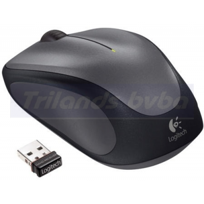 Logitech M235 Wireless Optical Mouse Silver-Black - USB wireless receiver - 910-002201
