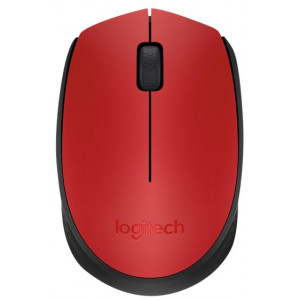 LOGITECH M171 Red/Black Wireless 3 buttons Mouse 910-004641 - 1000dpi/2,4GHz