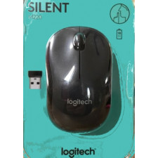 Logitech M220 Silent - Mouse - optical - 3 buttons - wireless - 2.4 GHz - USB wireless receiver - charcoal