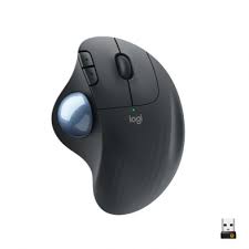 Logitech ERGO M575 - Trackball - optical - 5 buttons - wireless - 2.4 GHz, Bluetooth 5.0 LE - USB wireless receiver - graphite