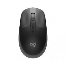 Logitech M190 - Mouse - optical - 3 buttons - wireless - USB wireless receiver - mid grey