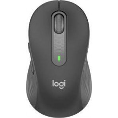 Logitech Signature M650 L - Mouse - large size - optical - 5 buttons - wireless - Bluetooth, 2.4 GHz - Logitech Logi Bolt USB receiver - graphite