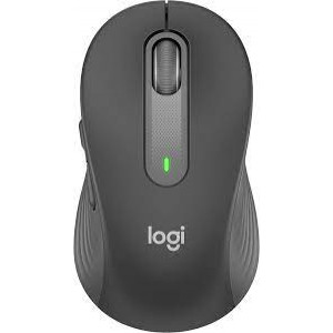 Logitech Signature M650 L LEFT - Mouse - large size - left-handed - optical - 5 buttons - wireless - Bluetooth, 2.4 GHz - Logitech Logi Bolt USB receiver - graphite