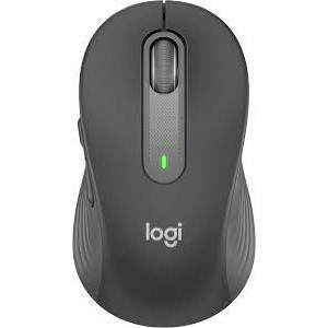 Logitech Signature M650 - Mouse - optical - 5 buttons - wireless - Bluetooth, 2.4 GHz - Logitech Logi Bolt USB receiver - graphite