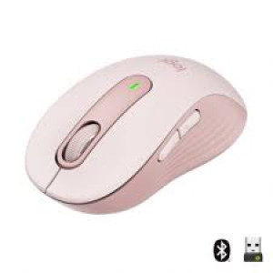 Logitech Signature M650 - Mouse - optical - 5 buttons - wireless - Bluetooth, 2.4 GHz - Logitech Logi Bolt USB receiver - rose