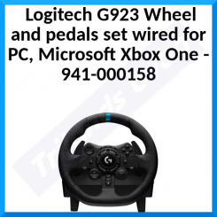 Logitech G923 - Wheel and pedals set - wired - for PC, Microsoft Xbox One