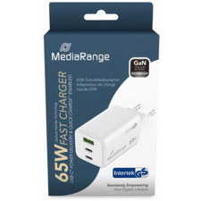 MediaRange 65W GaN Fast Charging Adapter MRMA116-2 (EU-Plug)