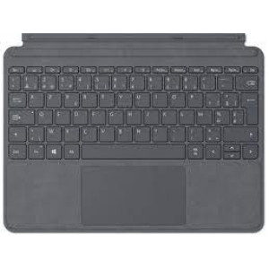 Microsoft Surface Go Type Cover - Keyboard - with trackpad, accelerometer - backlit - French - light charcoal - commercial - for Surface Go, Go 2