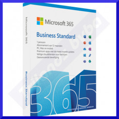 Microsoft 365 Business Standard - Box pack (1 year) - 1 user (5 devices) - medialess, P8 - Win, Mac, Android, iOS - Dutch