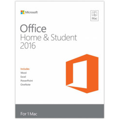 Microsoft Office For Mac Home and Student 2016  - Box pack - 1 PC -  32/64-bit - medialess - Mac - German - Europe