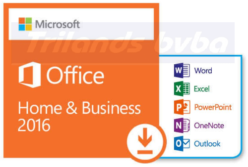 Microsoft Office For Mac Home and Business 2016  - Box pack - 1 PC -  32/64-bit - medialess - Mac - German - Europe