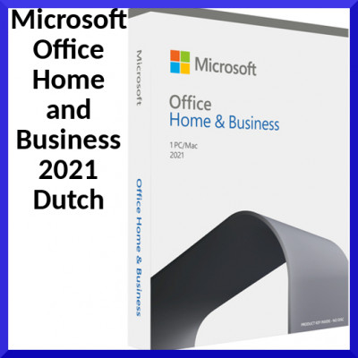 Microsoft Office Home and Business 2021 - Box pack - 1 PC/Mac - medialess, P8 - Win, Mac - Dutch - Eurozone