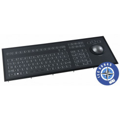 NSI IEC60945 marine waterproof ECS keyboard - panel mount