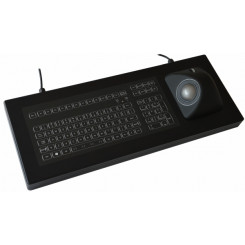 NSI Backlit keyboard with ergonomic trackball - desktop