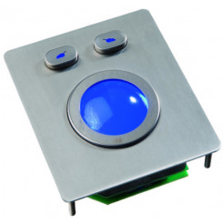 NSI LED Backlit stainless steel trackball