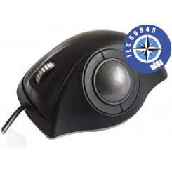 NSI IEC60945 marine ergonomic 38 mm trackballs - desktop