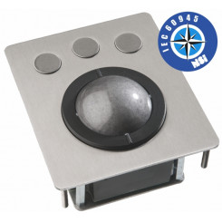 NSI IEC60945 marine IP68 trackballs - panel mount