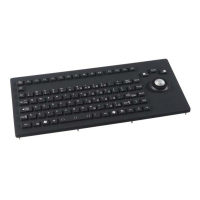 NSI Silicone rubber keyboard with trackball - panel mount