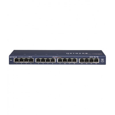 NETGEAR ProSAFE GS116 16 Port Gigabit Desktop Switch - Switch - 16 x 10/100/1000 - desktop