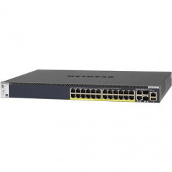 NETGEAR ProSAFE M4300-28G-PoE+ - Switch - L3 - Managed - 2 x 10/100/1000/10000 + 2 x 10 Gigabit SFP+ + 24 x 10/100/1000 (PoE+) - rack-mountable - PoE+
