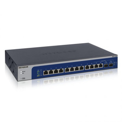 NETGEAR Smart Managed Plus XS512EM - Switch - smart - 10 x 100/1000/2.5G/5G/10GBase-T + 2 x combo 10 Gigabit SFP+ - desktop, rack-mountable