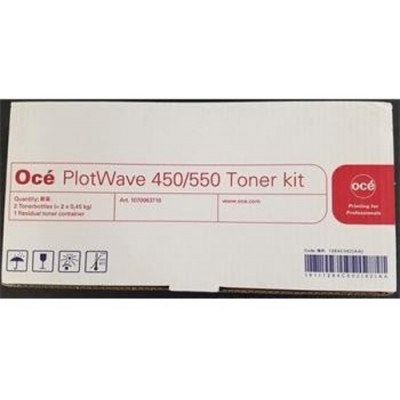 Oce 1070066530 Original Black Toner Kit (2 x 450grams Inclusive of Waste toner Box)
