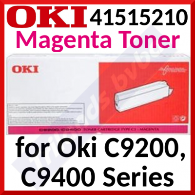 Oki 41515210 Magenta Original Toner Cartridge (15000 Pages) for Oki C9200, C9400, ES 3700