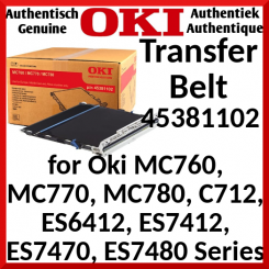 Oki 45381102 Original Transfer Belt (60000 pages) for Oki MC760, MC770, MC780, C612, C712, ES 7412, ES 7470, ES 7480 Series