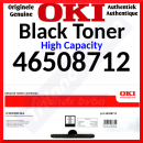 OKI 46508712 High Capacity Black Original Toner Cartridge (3500 Pages) for Oki C332dn, MC363dn