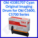 Oki 43381707 Original Cyan (EP-Cartridge) Imaging Drum (20000 Pages) for OKI C5600, C5600n, C5600dn, C5700, C5700n, C5700dn, C5700dtn