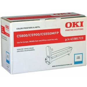 Oki 43381723 CYAN Original EP-Cartridge (Imaging Drum) (20.000 Pages) for OKI C5800, C5800n, C5800dn,C5900, C5900n, C5900dn, C5550mfp