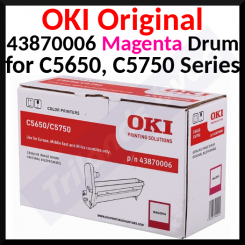 Oki 43870006 MAGENTA ORIGINAL Imaging Drum (EP-Cartridge) - (2.0000 Pages)