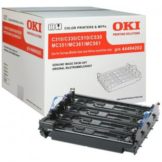 Oki 44494202 CMYK (4-Color) Original Imaging Drum (EP-Cartridge) 20.000 Pages - for OKI MC361dn; C310dn, 330dn, 510dn, 530dn