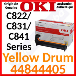 Oki 44844405 Yellow Original Imaging Drum (30000 Pages) for Oki C822dn, C822dtn, C822n, C831dn, C831dtn, C831cdtn, C831n, C841dn, C841dtn, C841cdtn, C841n