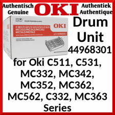 Oki 44968301 Original (4-Color) Imaging CMYK Drum (30000 Pages) for Oki C511n, C511dn,C531dn, MC332dn, MC342dn, MC342dnw,MC352dn, MC362dn,MC362dnw,, MC562dn, MC562dnw, C332dn, C332dnw, MC363dn, MC363dnw