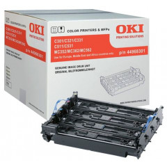 Oki 44968301 Original (4-Color CMYK) Imaging Drum (EP-Cartridge) - 30000 Pages