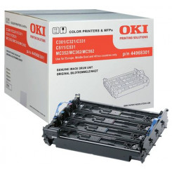 Oki 44968301 Original (4-Color CMYK) Imaging Drum (EP-Cartridge) - 30000 Pages