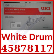 OKI 45878117 Original WHITE Imaging Drum (9000 Pages)