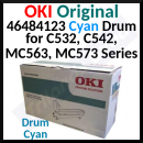 Oki 46484123 CYAN ORIGINAL Imaging Drum (EP-Cartridge) - 30.000 Pages