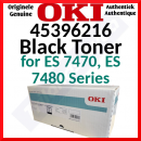 OKI ES 7470 / ES 7480 BLACK ORIGINAL Toner Cartridge 45396216 (11.500 Pages)